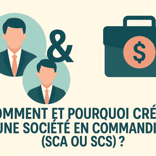 Comment et pourquoi créer une société en commandite (SCA ou SCS) ?